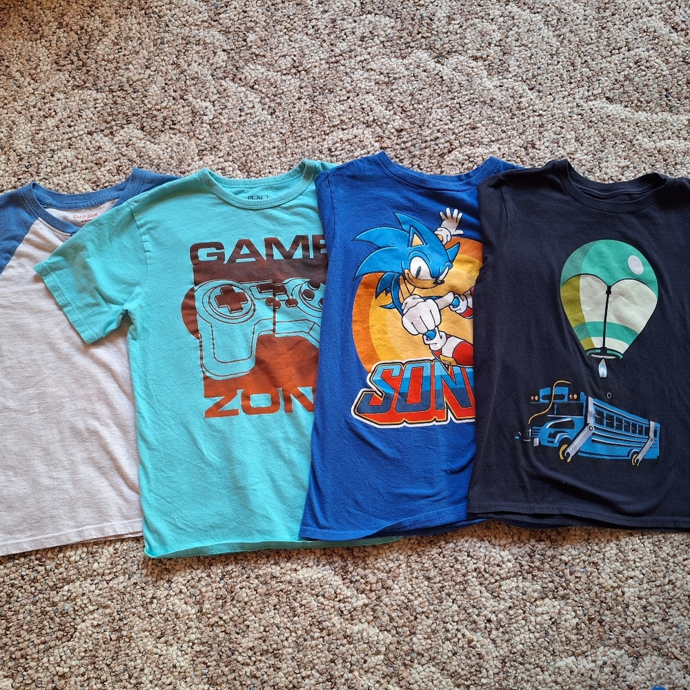 Cat & Jack Kids Tees - Blue, Gray, and Black